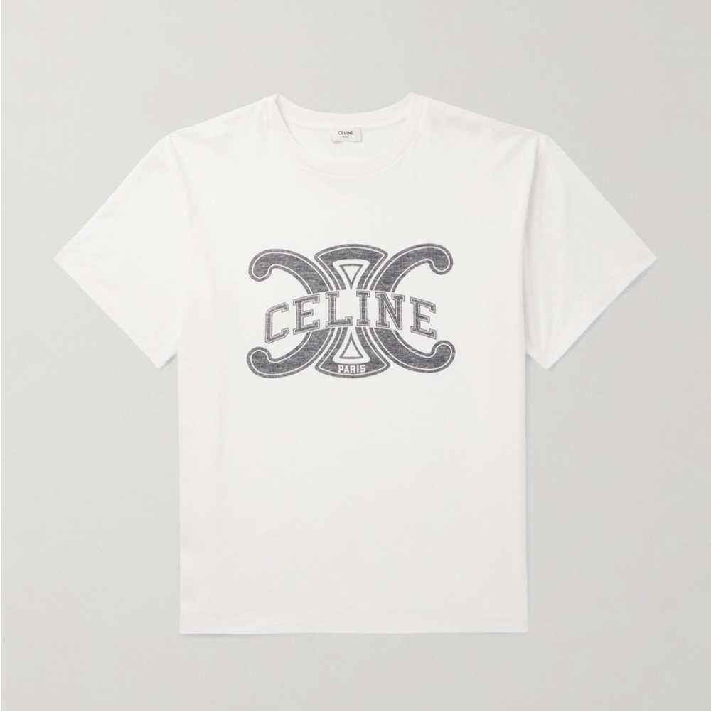 Celine Homme Logo Cotton T-Shirt Men’s Small in great condition